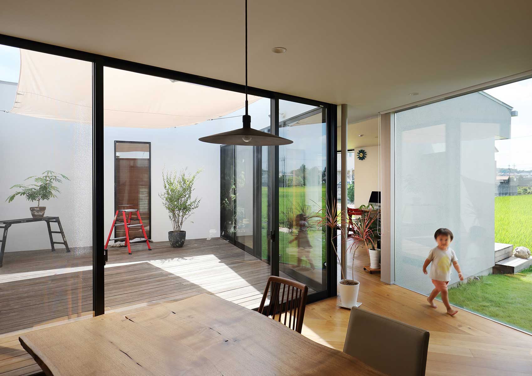 群馬県太田市の設計事務所がつくる邑楽町のリビング